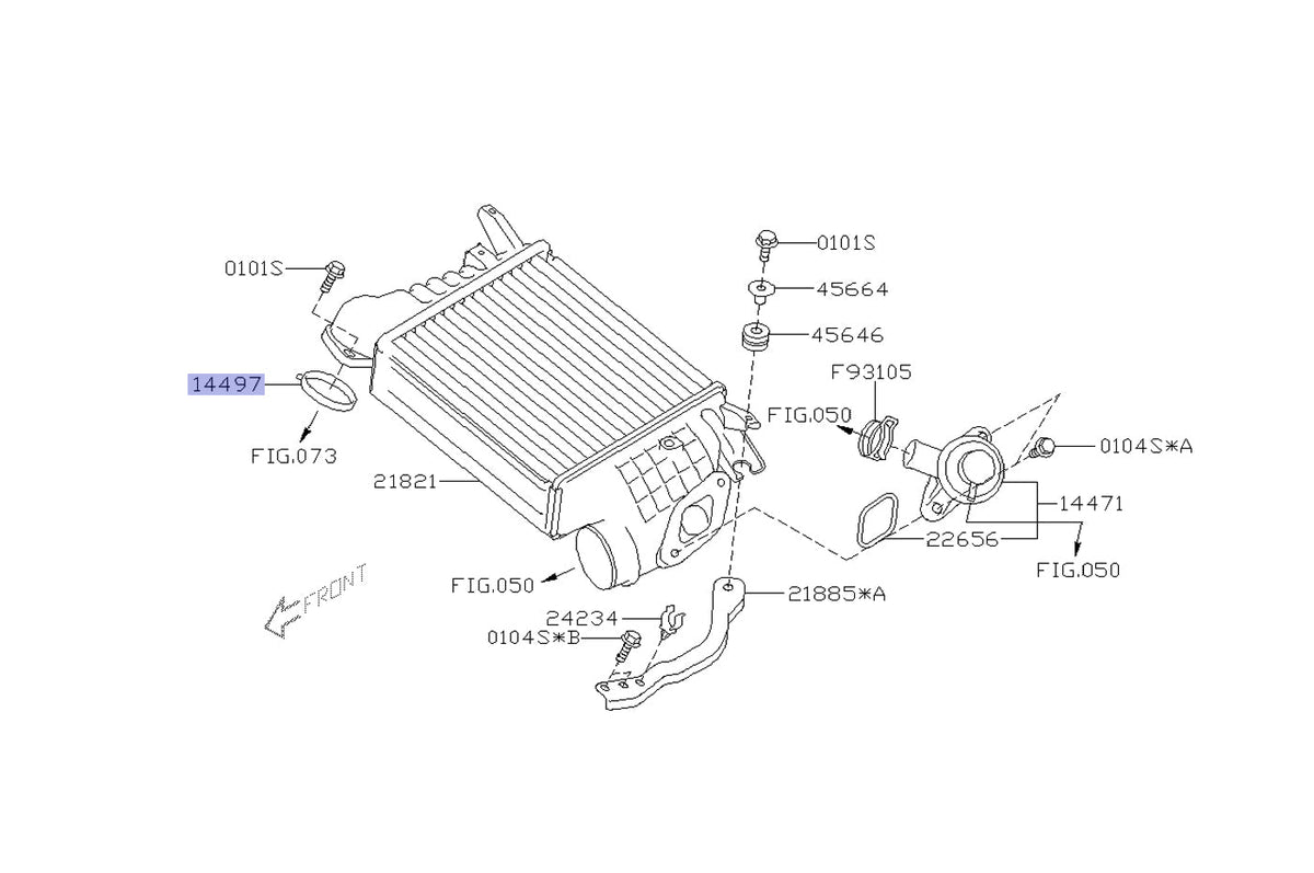 Subaru OEM TMIC Gasket for 08-14 WRX (14497AA010)