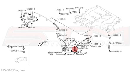 14956-JF00A Nissan Boost Control Solenoid - R35 GTR