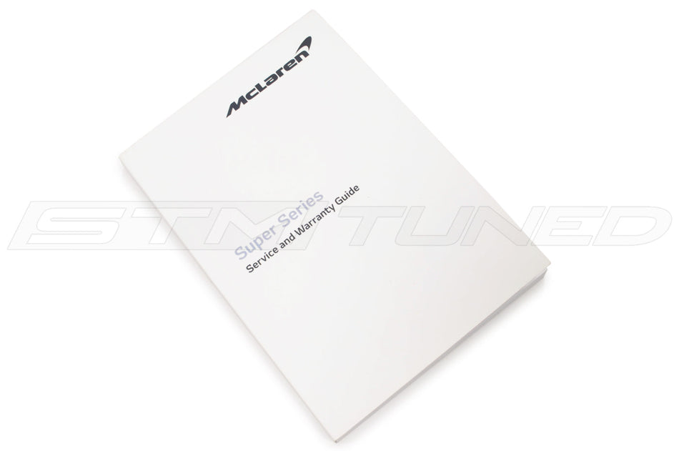 McLaren OEM Service and Warranty Guide (14QA316CP)