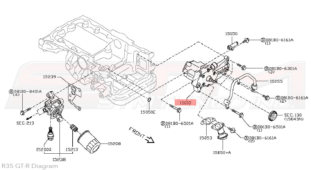 15010-JF00B Nissan Oil Pump - R35 GTR