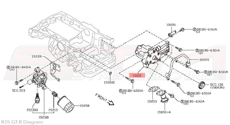 15010-JF00B Nissan Oil Pump - R35 GTR
