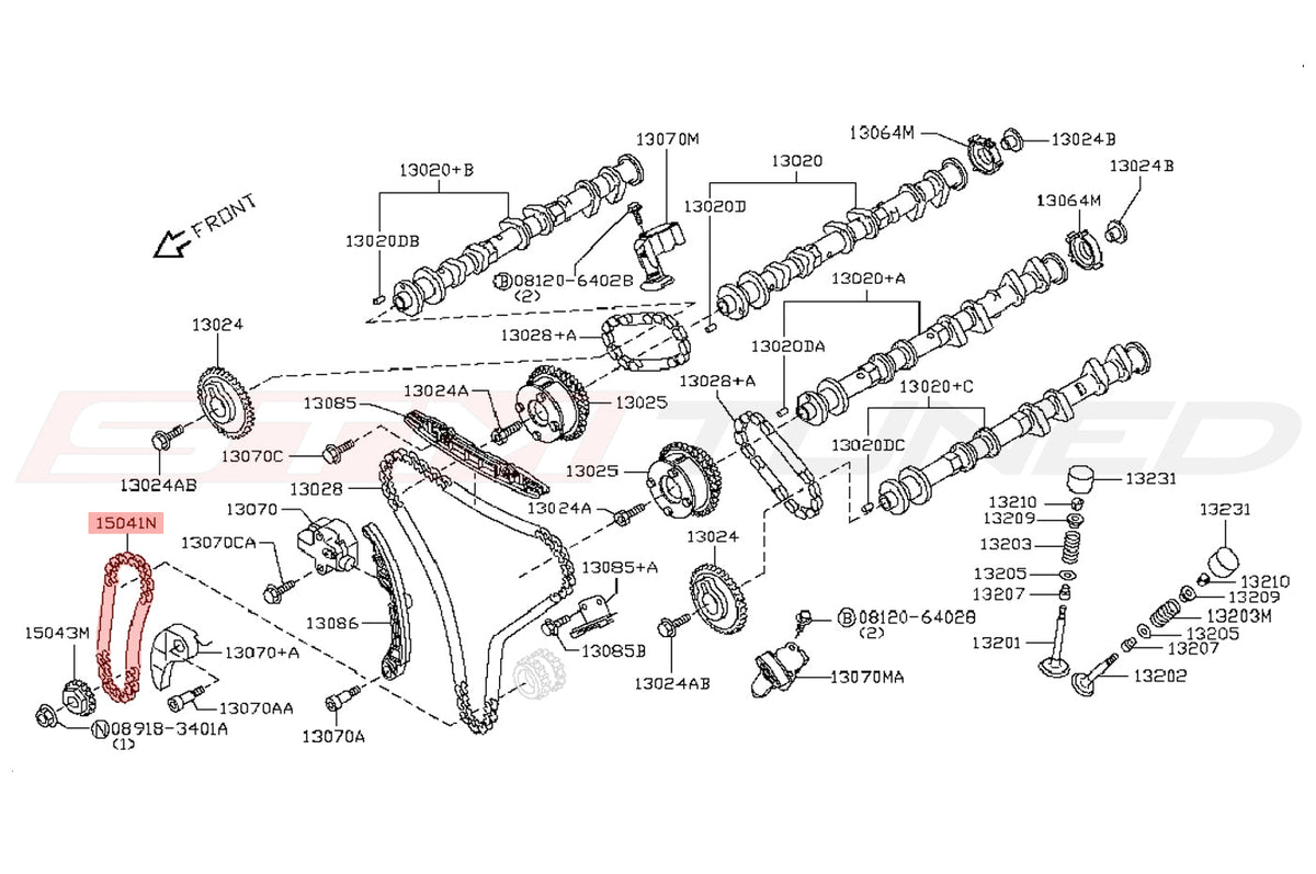 Nissan OEM Oil Pump Chain for R35 GTR (15041-JF00A)