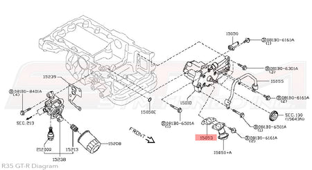15053-JF00A Nissan Engine Oil Strainer Pick Up Tube Gasket - R35 GTR