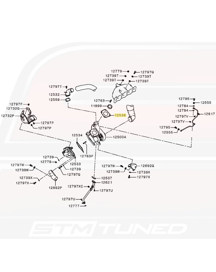 Mitsubishi OEM Turbo to Manifold Gasket for 09-15 Ralliart (1515A058)