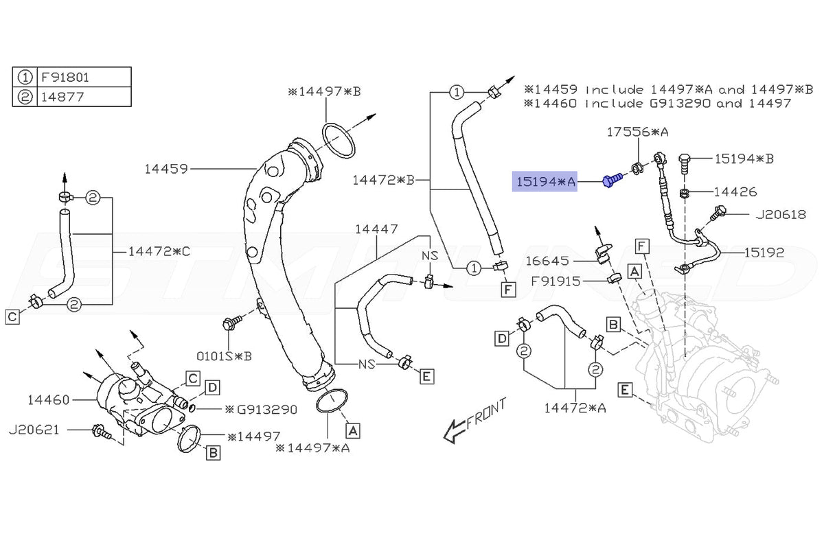 2022 WRX Oil Line