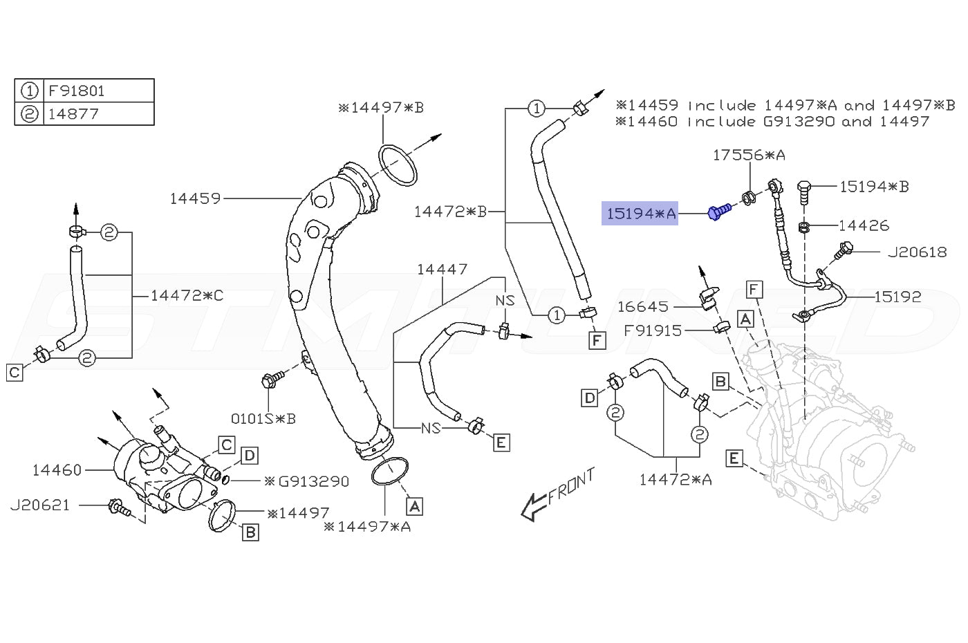 2022 WRX Oil Line
