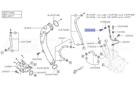 2022 WRX Oil Line