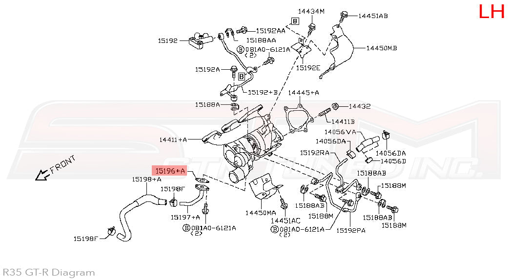Nissan Turbo Oil Return Line Gaskets - R35 GTR
