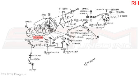 Nissan Turbo Oil Return Line Gaskets - R35 GTR