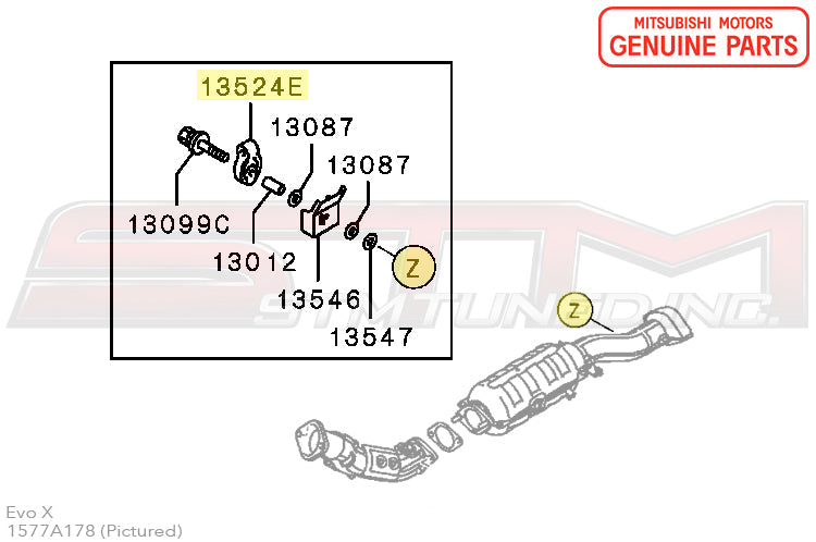 Mitsubishi Exhaust Downpipe Hanger - Evo X