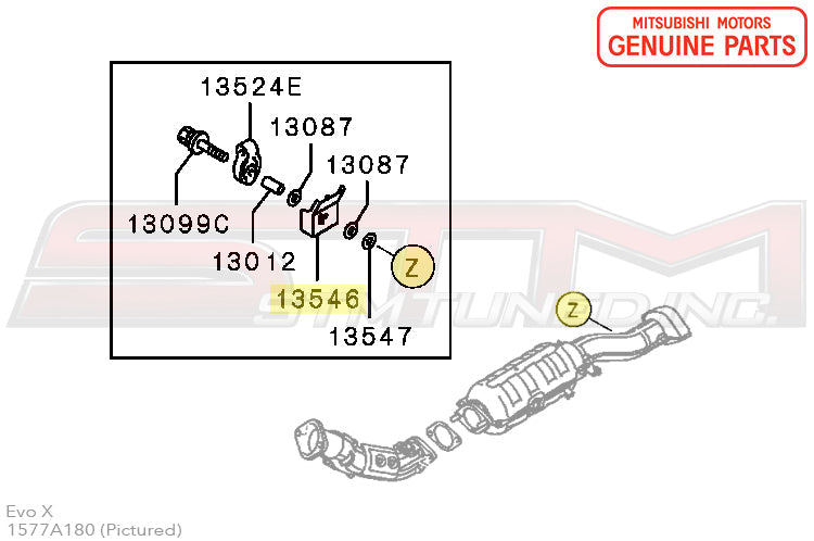 Mitsubishi Exhaust Downpipe Hanger - Evo X