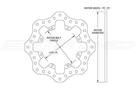 Wilwood Scalloped Rotor for STM Rear Drag Brakes (160-9772)