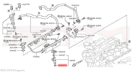 Nissan Fuel Injector Lower O-Rings - R35 GTR
