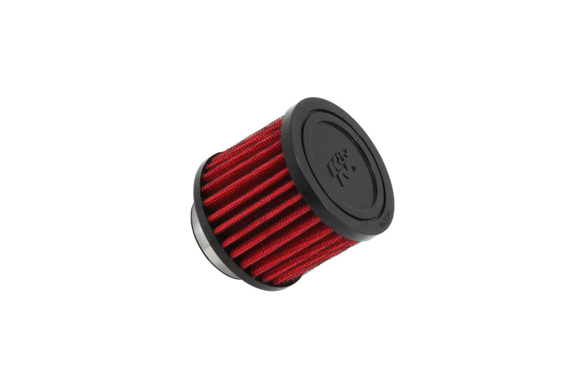 K&N Breather (62-1450) 1 1/2" ID Rubber Flange / Red Filter / Rubber Top
