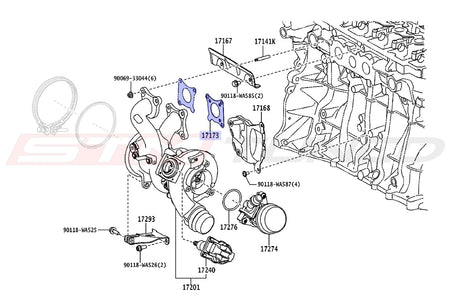 Toyota OEM Exhaust Manifold Gasket for 2020 Supra GR (17173WAA02)