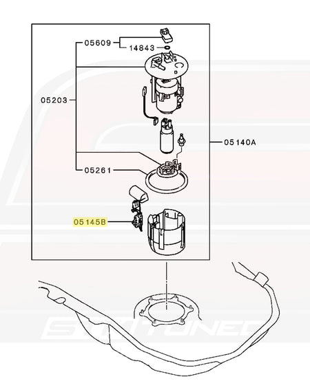 Mitsubishi OEM Fuel Level Gauge for Evo X (1718A054)