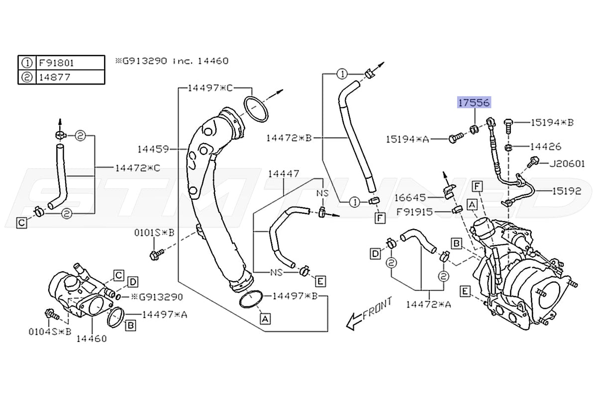 Subaru OEM Turbo Oil Feed Line Washer for 2022+ WRX (17556AA030)