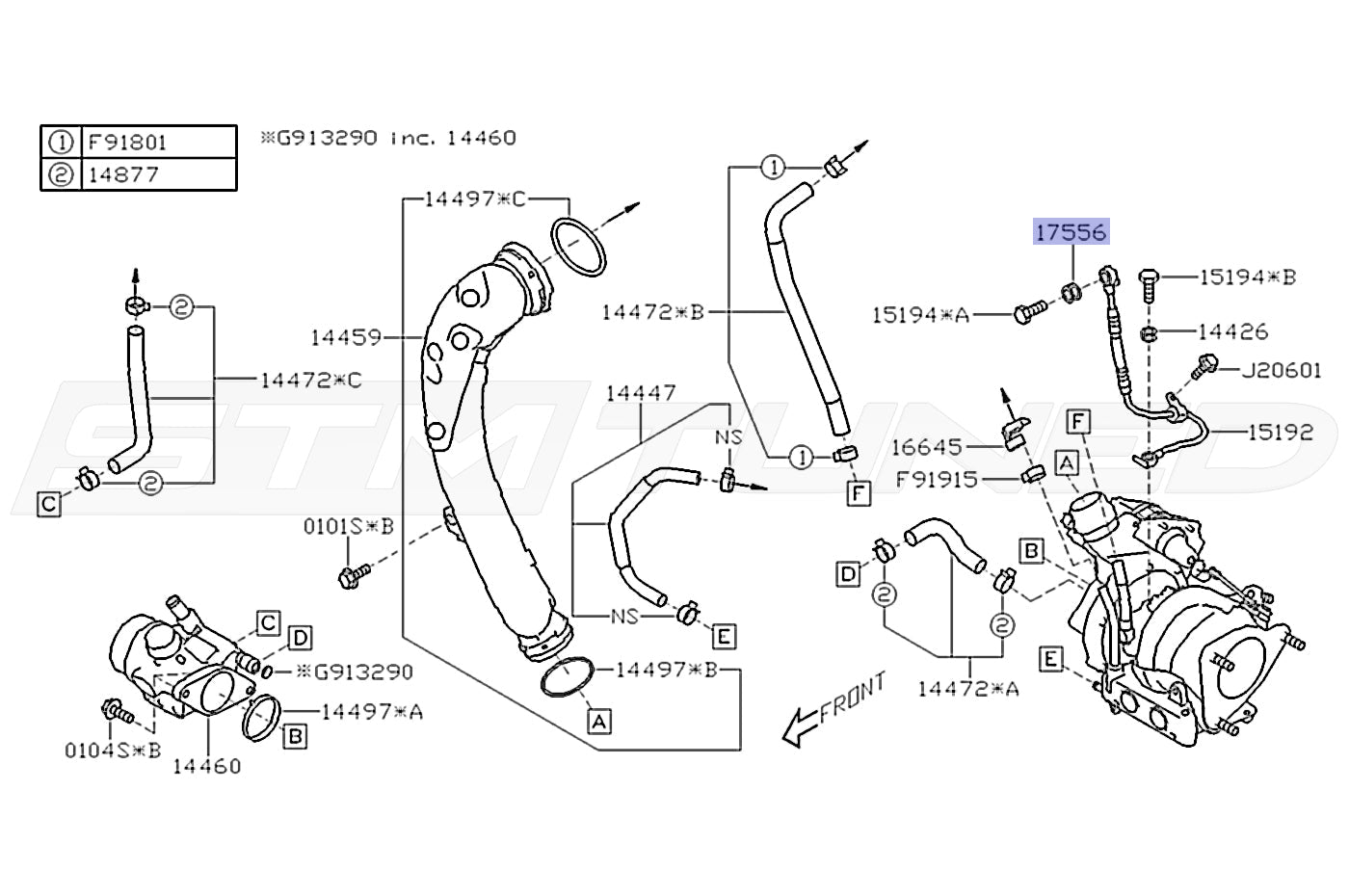 Subaru OEM Turbo Oil Feed Line Washer for 2022+ WRX (17556AA030)