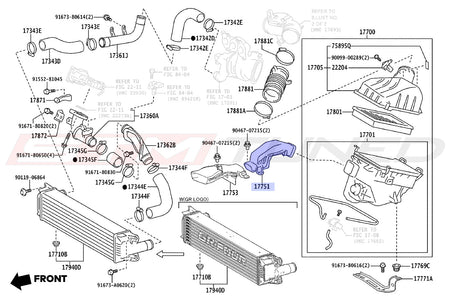 Toyota OEM Intake Air Inlet for 2023+ Corolla GR (1775118010)