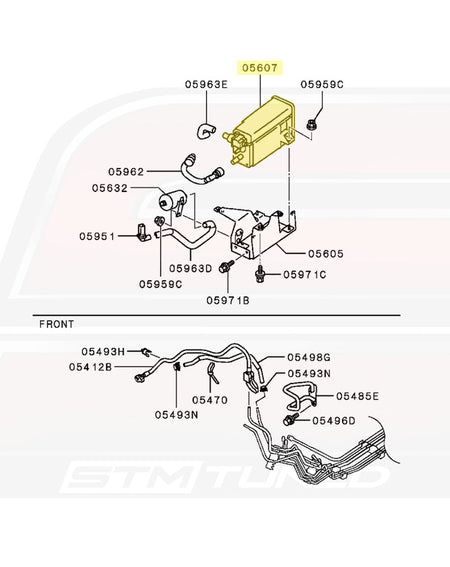 Mitsubishi OEM Fuel EVAP Vapor Canister for Evo X (1780A029)
