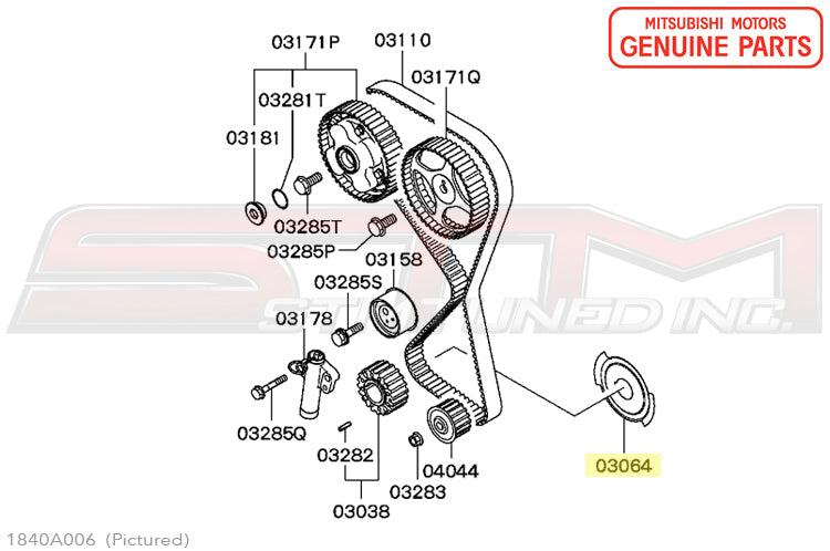 1840A006 Mitsubishi Crank Trigger Plate - 2G DSM & Evo 4-9