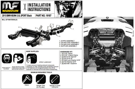 Magnaflow Cat-Back Exhaust for F8X BMW M3/M4 (19187)
