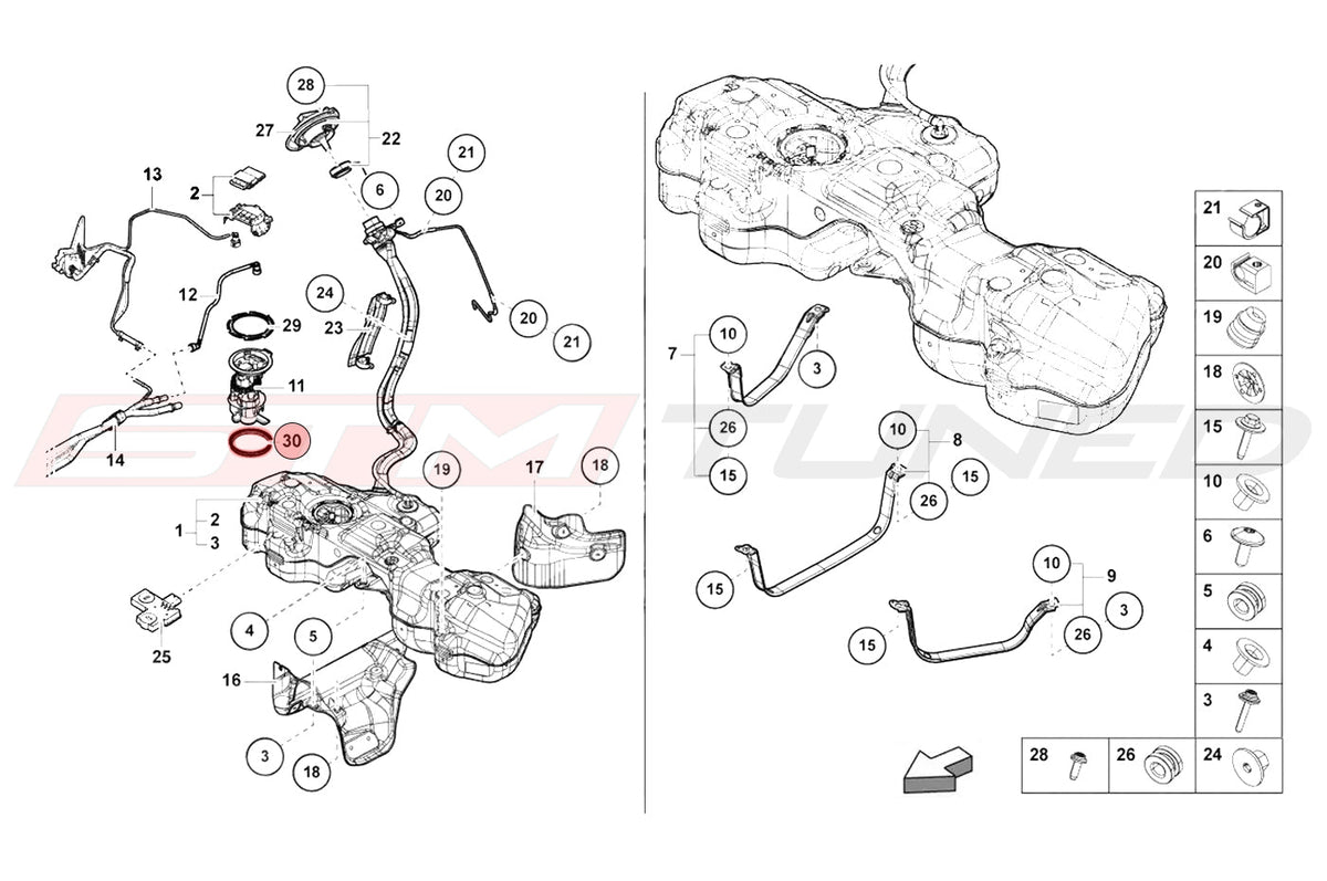 Lamborghini Urus Diagram Example (1J0919133B)