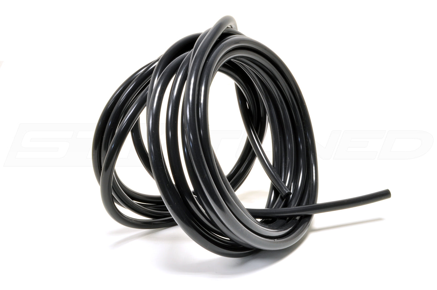 Vibrant Black Silicone Vacuum Hose (3/16" ID is pictured)