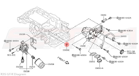 21049-JF00A Nissan Engine Oil Pump to Pan O-Ring - R35 GTR