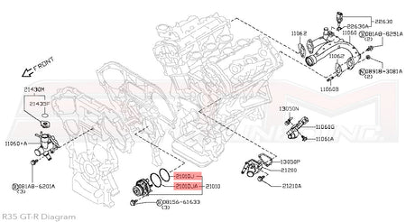 Nissan Water Pump O-Rings - R35 GTR