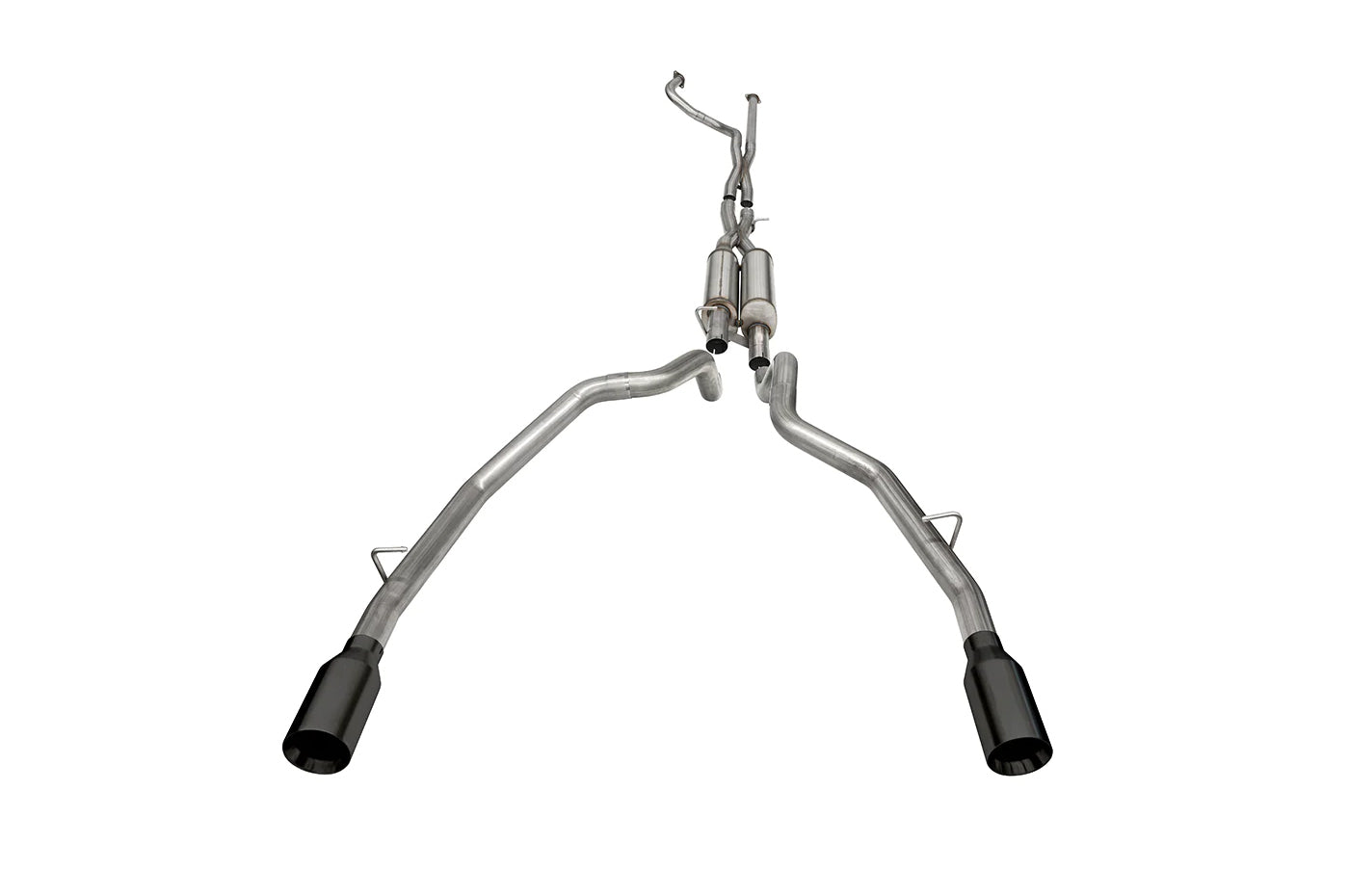 Corsa Cat-Back Exhaust (21189BPC Black Powder Coat Tips)