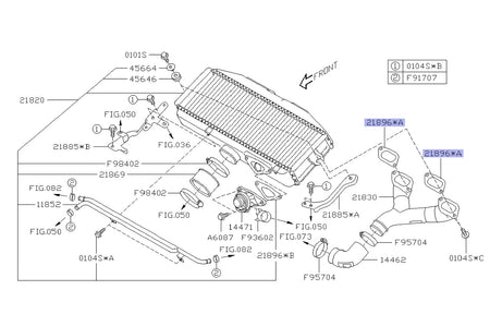 Subaru OEM TMIC to Y-Pipe Gasket for EJ WRX/STi (21896AA010)