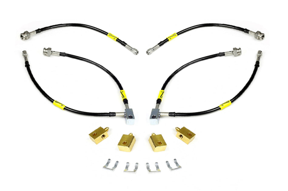 Goodridge Phantom Black Stainless Brake Lines for R35 GTR (22076BKC)