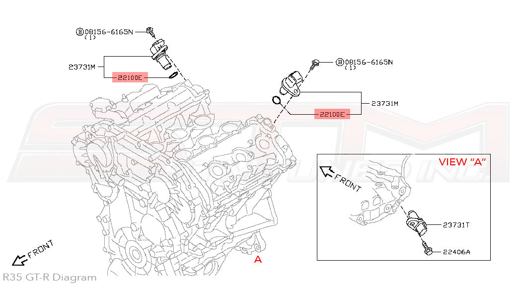Nissan Camshaft Position Sensor O-Ring - R35 GTR