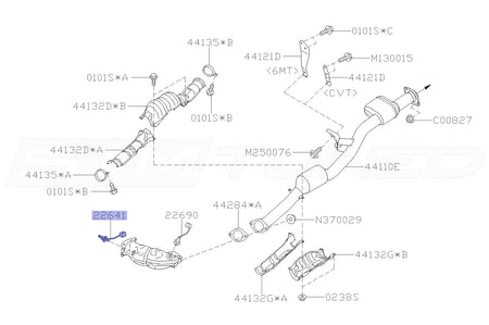 Subaru OEM O2 Sensor Long for 2022+ WRX (22641AA790)