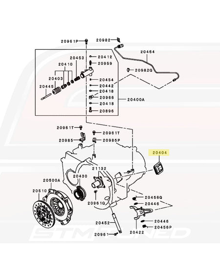 2318A004 Evo X OEM Clutch Fork Boot
