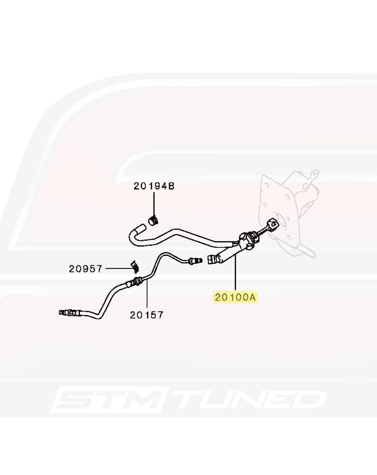 Mitsubishi OEM Clutch Master Cylinder for Evo X (2345A081) Diagram