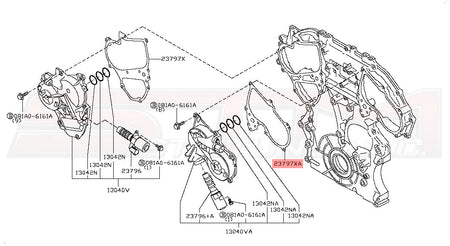 23797-JA10B Nissan Solenoid Timing Cover Gasket (LH) - R35 GTR