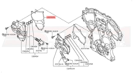 23797-JF00A Nissan Solenoid Timing Cover Gasket (RH) - R35 GTR
