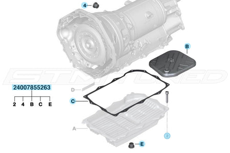 BMW OEM ZF8 Auto Trans Filter Kit G8X M2 M3 M4 (24007855263)