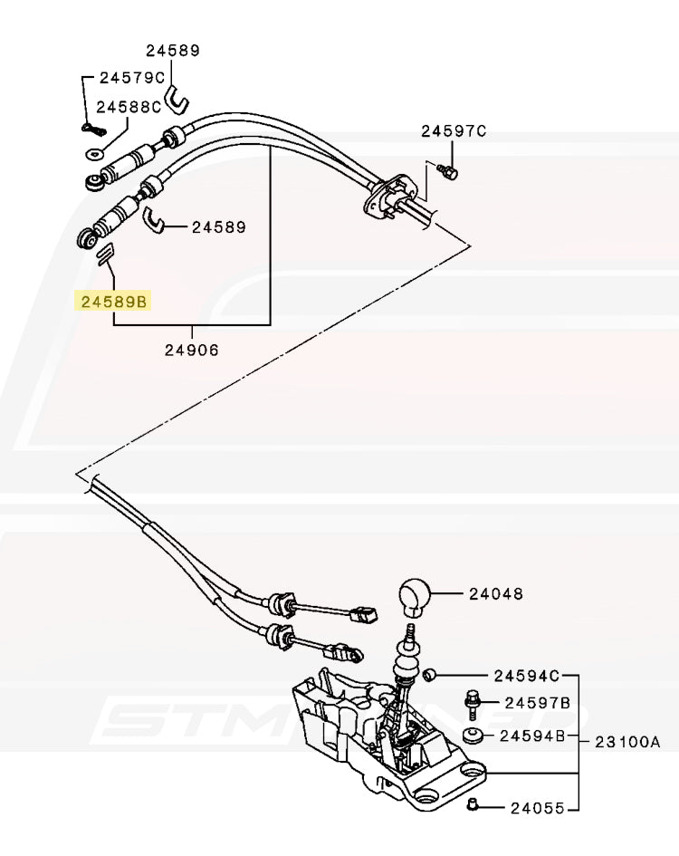 Evo 8/9 MR 6-Speed Diagram (2460A042)