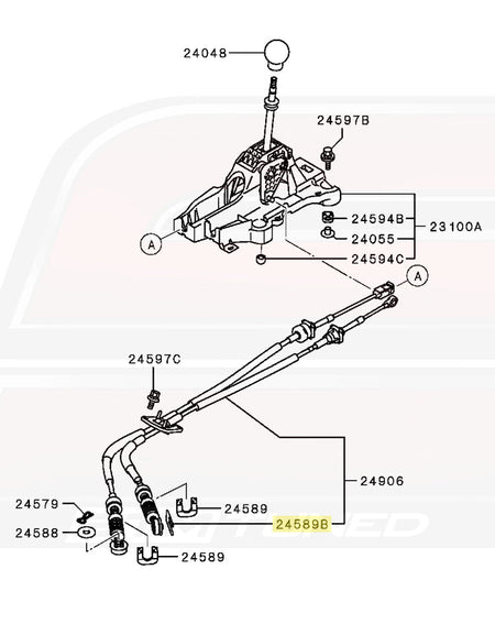 Evo X GSR 5-Speed Diagram (2460A042)