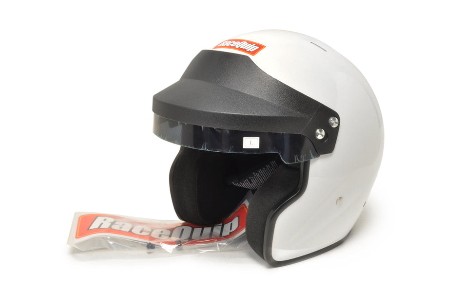 RaceQuip OF20 Open Face Helmet Large White (256115)