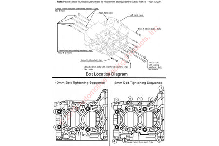 ARP Main Case Bolts for EJ20/EJ25 WRX/STi (260-5401)