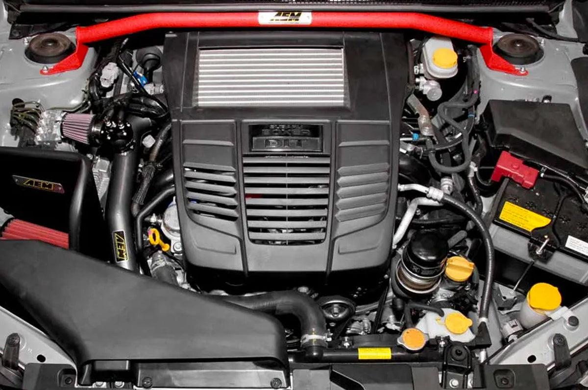 29-0011WR AEM 2015+ WRX/STi Red Strut Bar