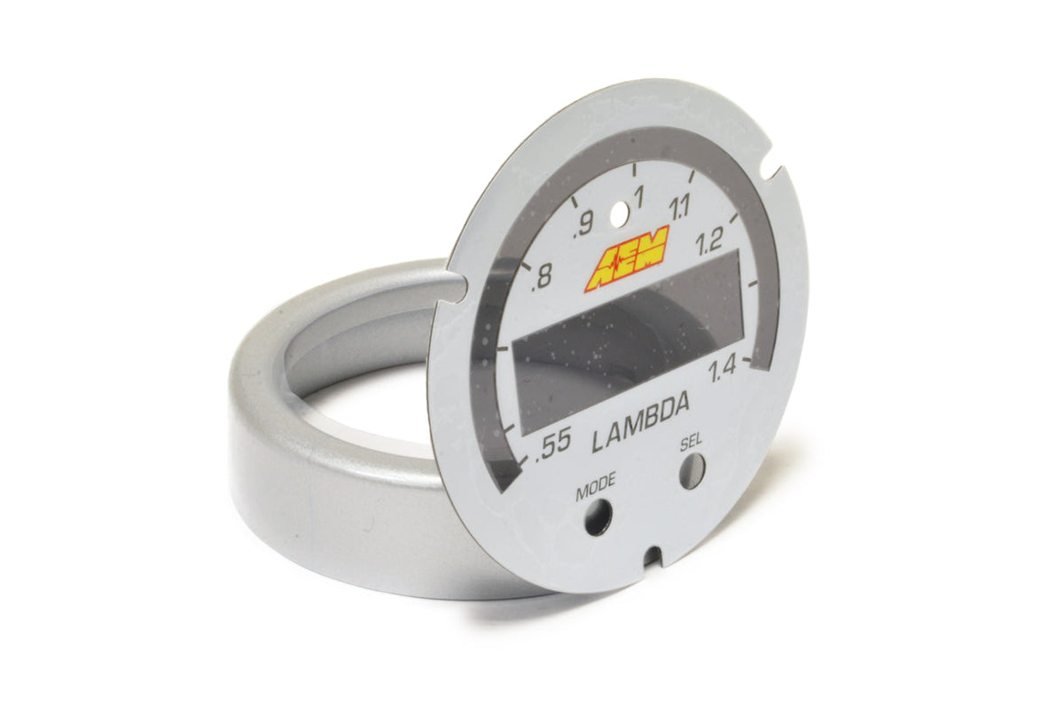 AEM White/Silver Faceplate for X-Series UEGO (30-0300-ACC)
