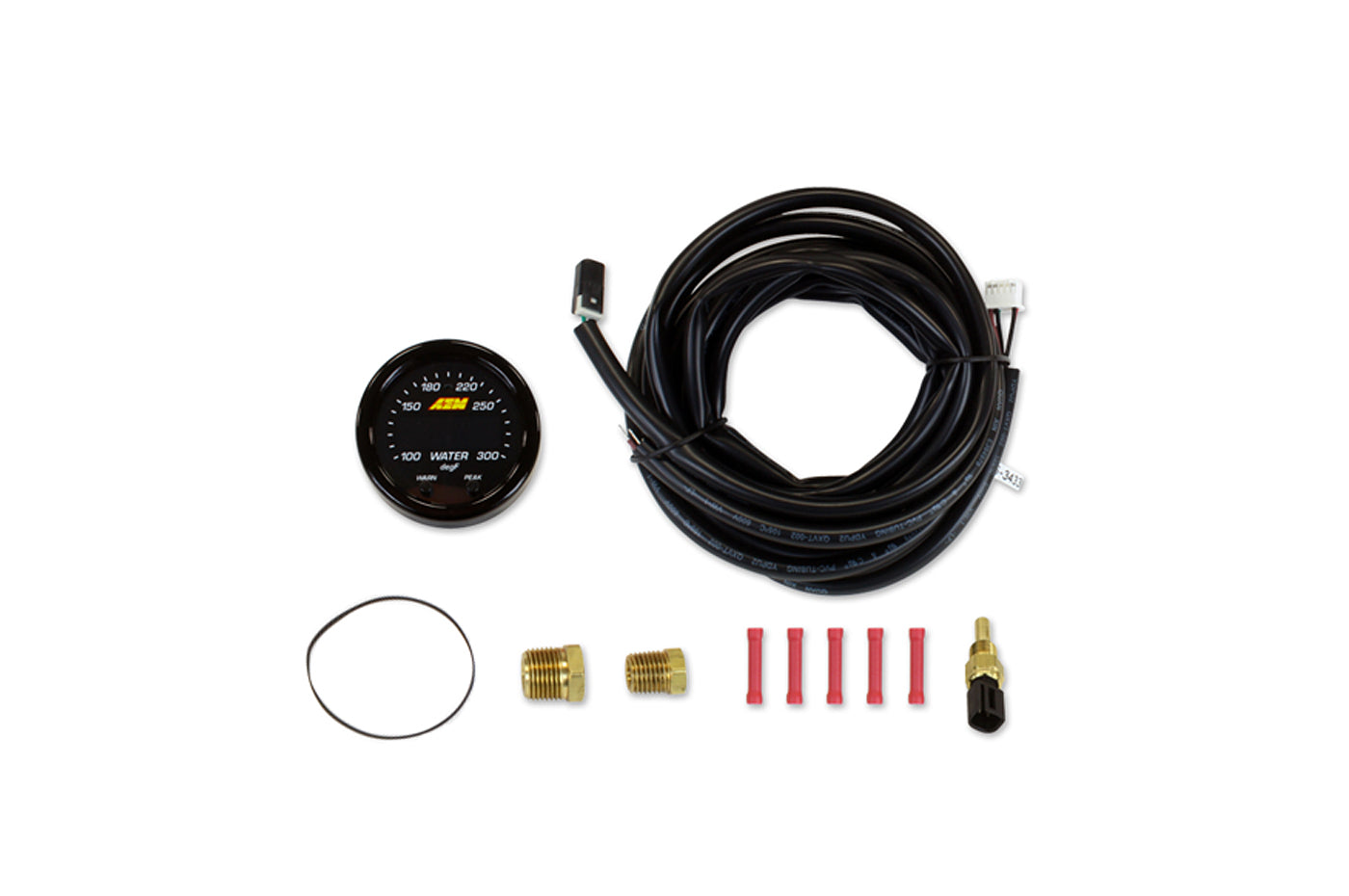 AEM X-Series Water Oil Trans Temperature Gauge (30-0302)