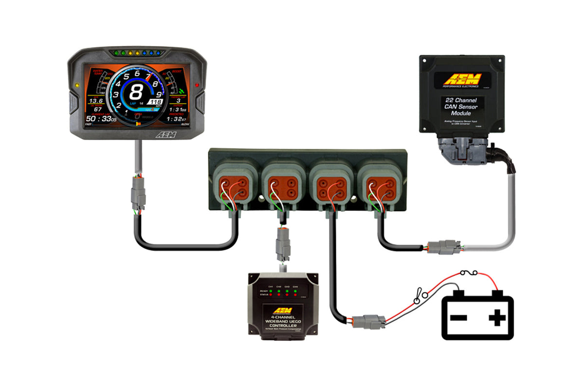 AEM AEMnet 4 Port CAN Hub (30-2225)