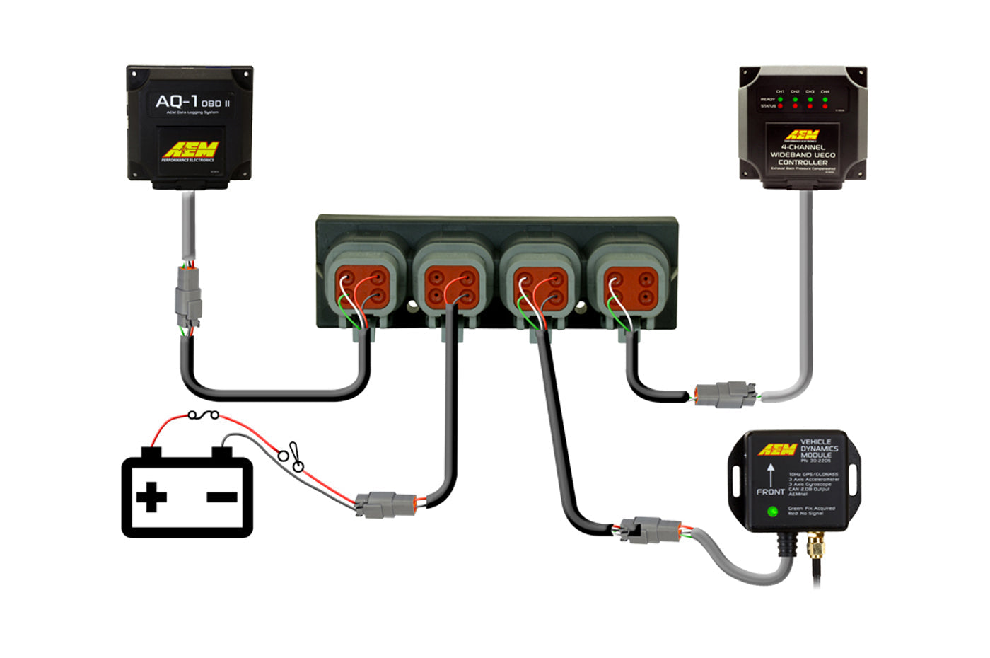 AEM AEMnet 4 Port CAN Hub (30-2225)