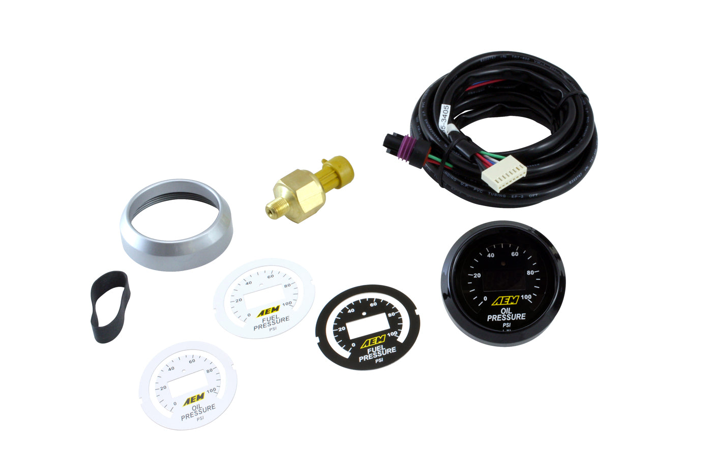 AEM Digital Oil / Fuel 100 PSI Gauge (30-4401)